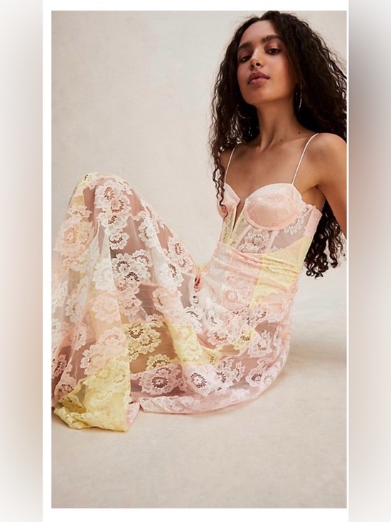 For Love And Lemons Dresses & Skirts - For Love and Lemons Blossom Floral Lace Maxi